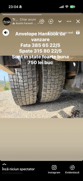 Anvelope Hankook 385 65 22.5 si 315 80 22.5