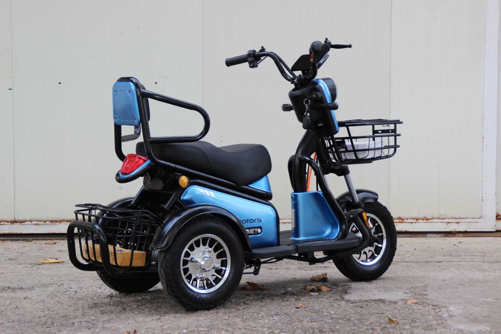 Двуместна Електрическа Триколка PUDDING 1800W МОДЕЛ 2026