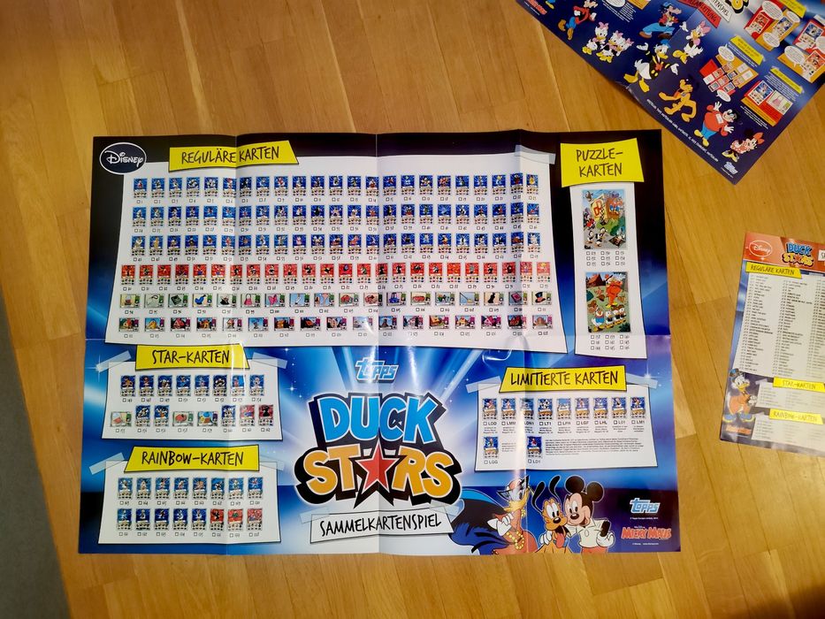 Папка за колекционерски карти Topps Disney Duck Stars