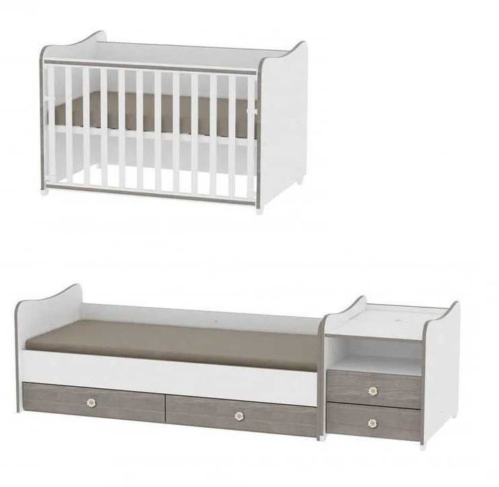 Pat bebelus / copil / mobilier multifunctional Lorelli Classic 0-12ani