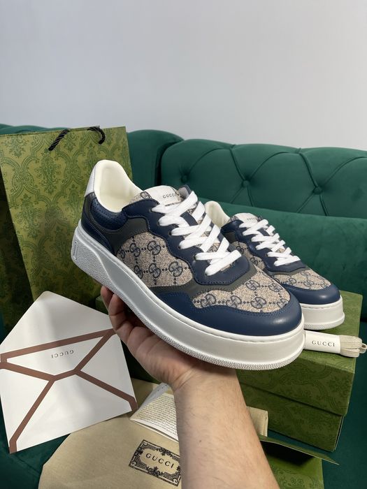 Adidasi Gucci GG piele naturala 100% Full Box colectie noua