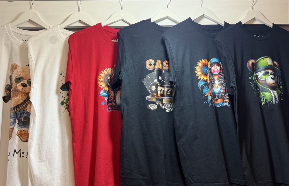 Tricou oversize dama rosu, mas. S, Bumbac 100% Girl- bubble gum