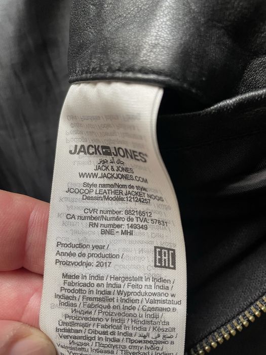 JACK & JONES Core  / мъжко кожено(естествена) яке L