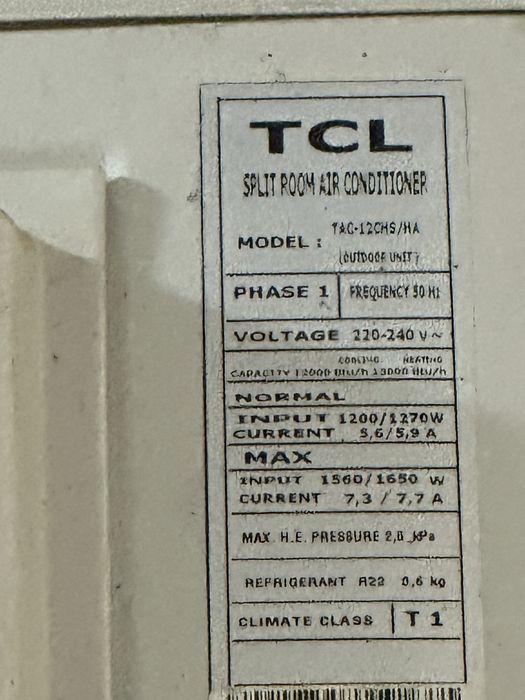 12 tali TCL konditsioner sotiladi holati a’lo
