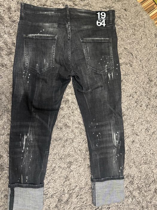 Дънки черни dsquared