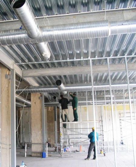 Установка системы вентиляции