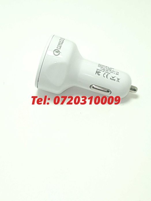 Incarcator Universal Masina Auto 4 Porturi Bricheta Usb Qc Fastcharge