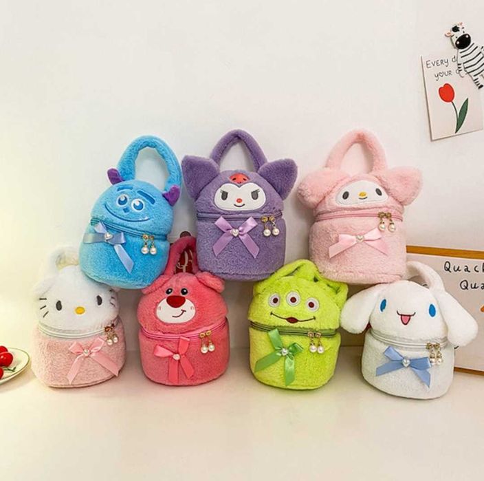 Плюшена чанта Hello Kitty Kuromi, Hello Kitty Melody чанта Кити