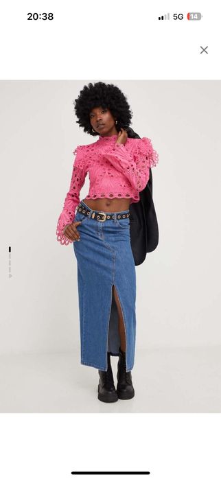 Нова дълга дънкова пола Answear Lab