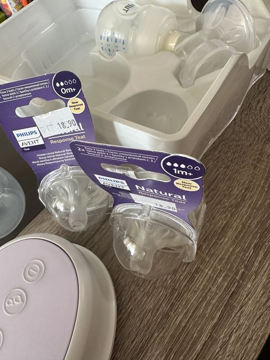 PHILIPS AVENT Комплект електрическа помпа за кърма и шишета COMFORT