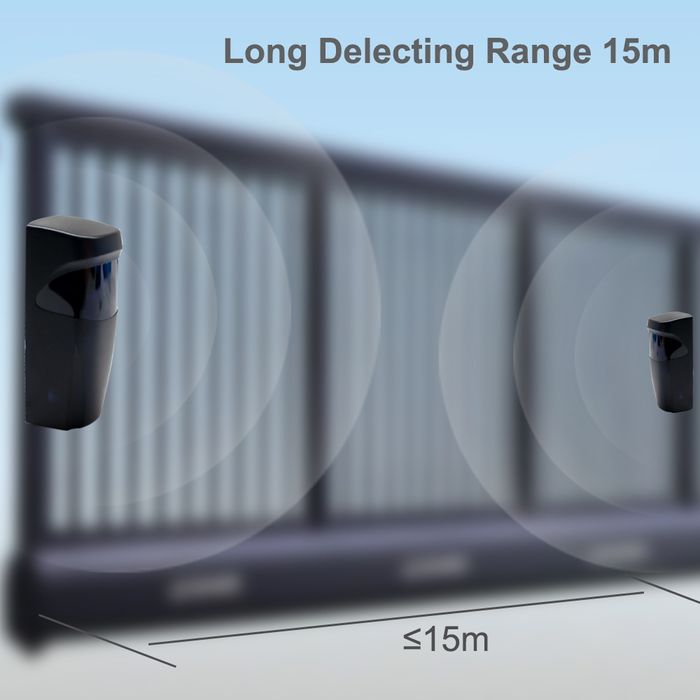 Инфракрасный датчик фотоэлемент с батарейкой для автоматических ворот