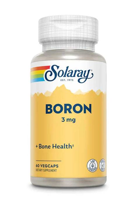 Бор в форме Цитрата Solaray Boron - 3 mg - 60 VegCaps