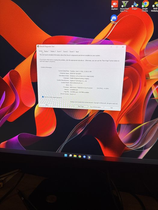 Vand PC GAMING amd ryzen 7 7800x3d, amd radeon 7800xt 16gb ram, 32gb ram
