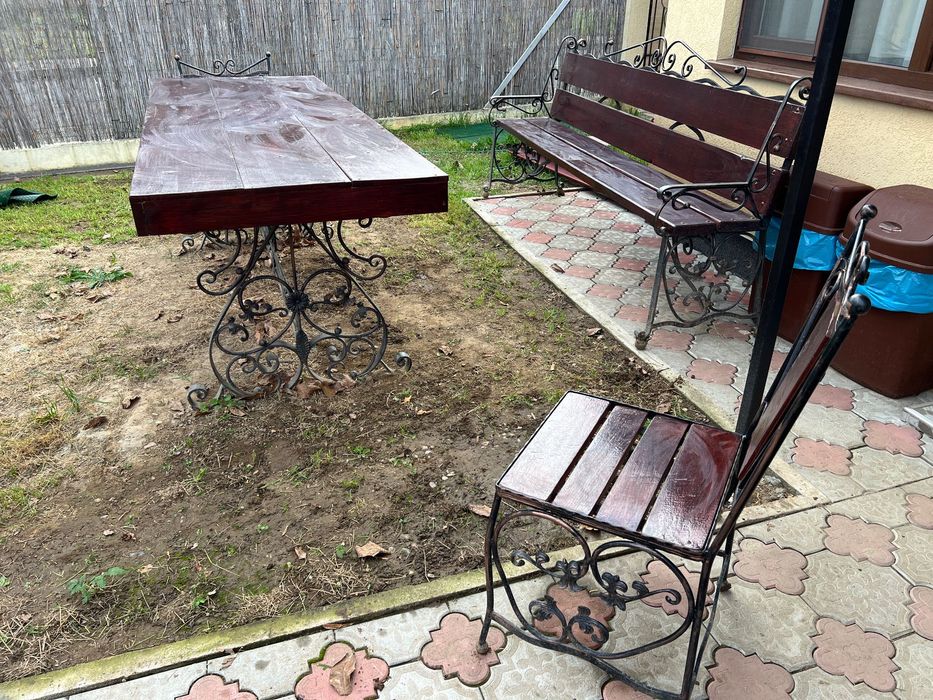 Set masa+scaune 12 persoane