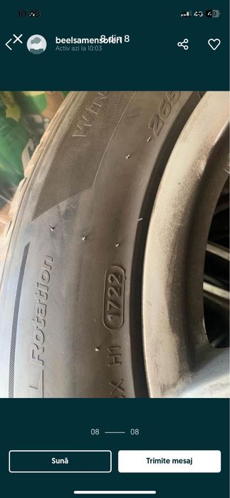 Roti Porsche impecabile 265/50/19 iarna