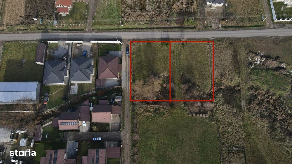 Teren de vanzare in Budiu Mic 700 mp / asfalt / principala
