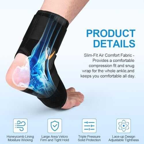 Нова Регулируема ортеза за глезен странични стабилизатори спорт бягане