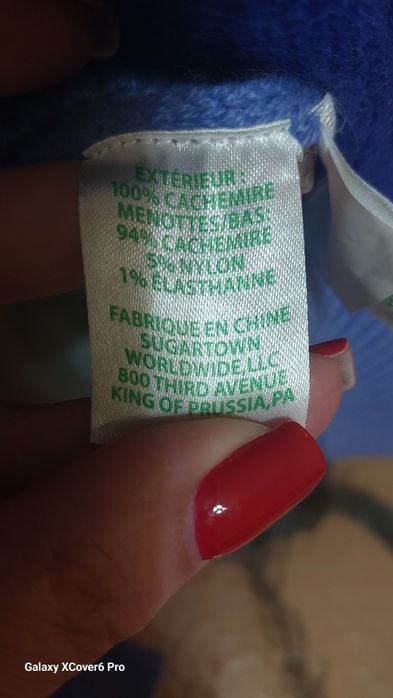 Пуловер Lilly Pulitzer. 100% кашмир S/М
100% е вълн