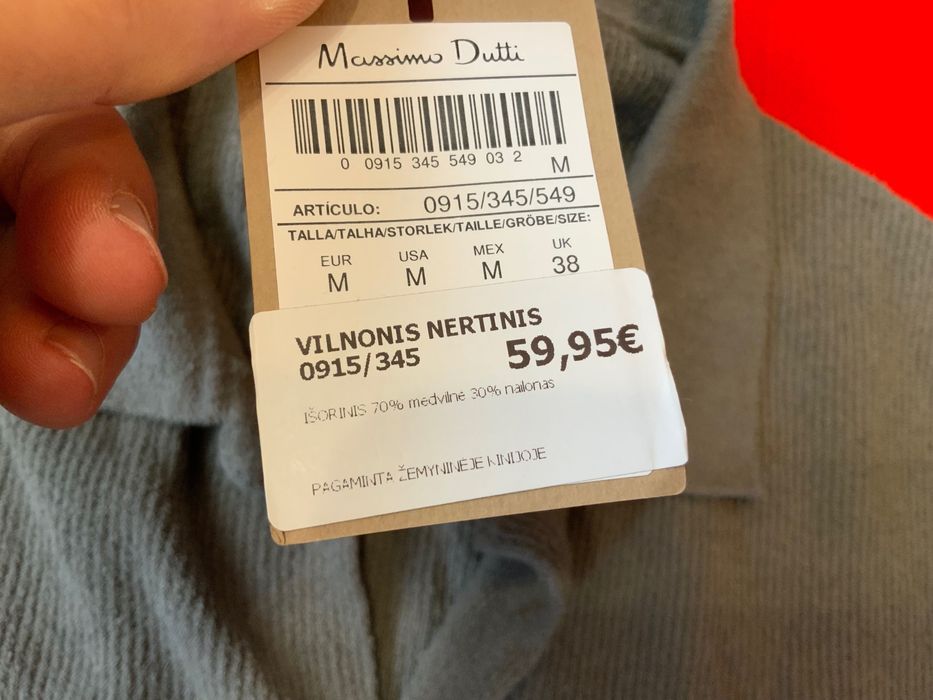 Massimo Dutti-оригинална  риза трикотаж 48м-52л
