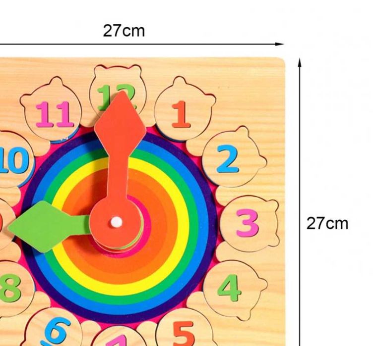 НАМАЛЕНИЯ! Дървен часовник Слънце всичко на - https:/woodentoys.olx.bg