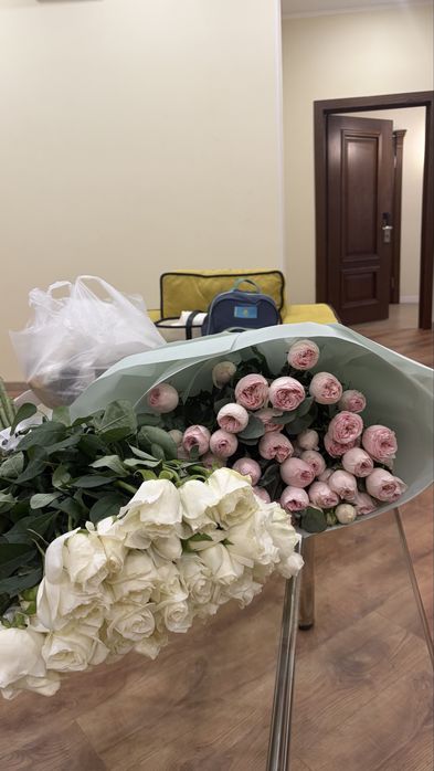 Букет цветы пионы