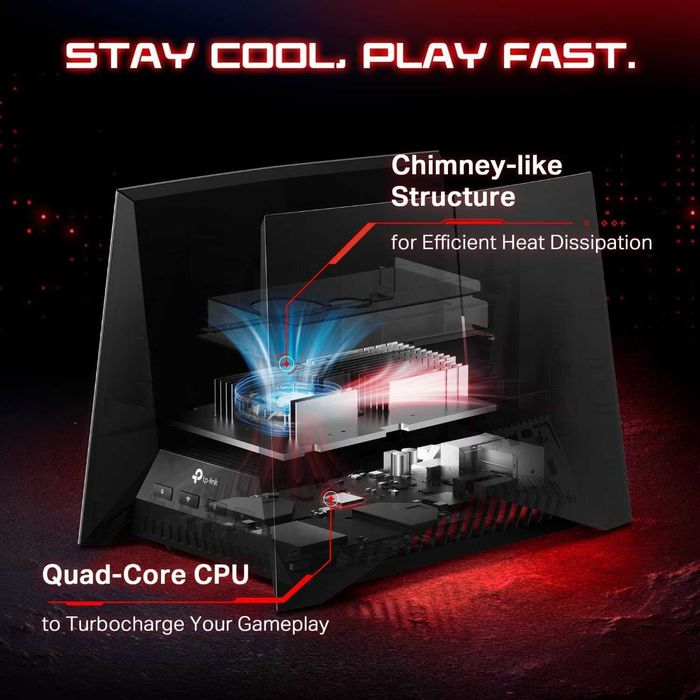 TP-Link Tri-Band BE19000 Wi-Fi 7 Gaming Router Archer GE800 Optika