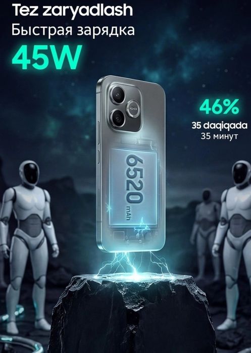 HONOR 600 lite 5G zarbalarga chidamli smartfon