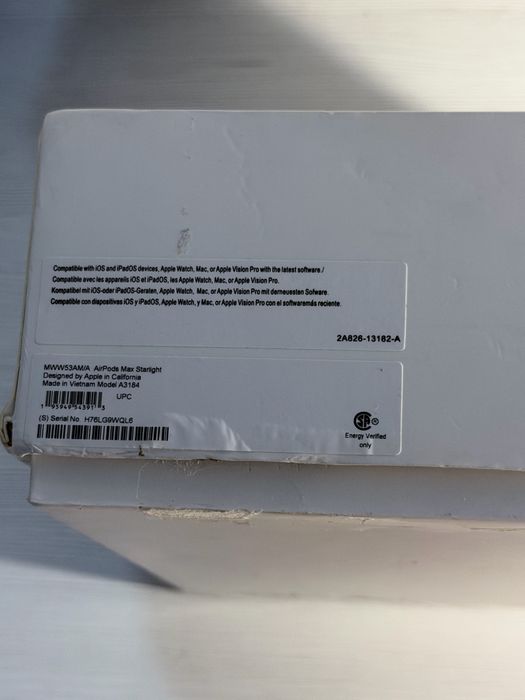 Căști Apple AirPods Max (USB-C) – Culoare Starlight, Impecabile, Cutie Completa