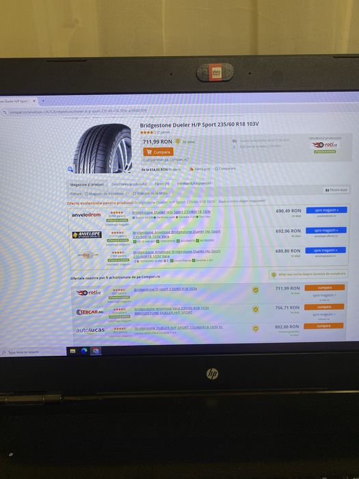 Vand anvelope vara Bridgestone H/p Sport 235 60 18