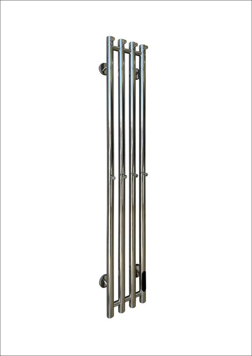 Вертикальный полотенцесушитель из круглой трубы от производителя.