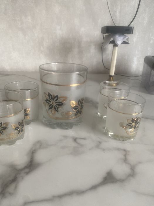 Набор доя льда, стекло, с рисунком