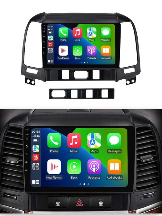Navigatie Android 14 Hyundai Santa Fe 2006-2012  Waze CarPlay + CAMERA