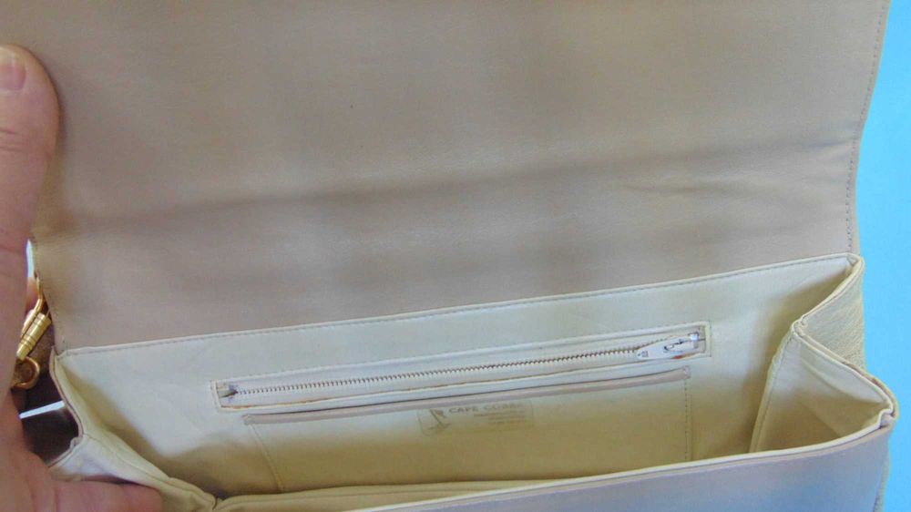 Дамска чанта от змийска кожа (капска/жълта кобра)