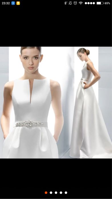 Продам белое платье новое