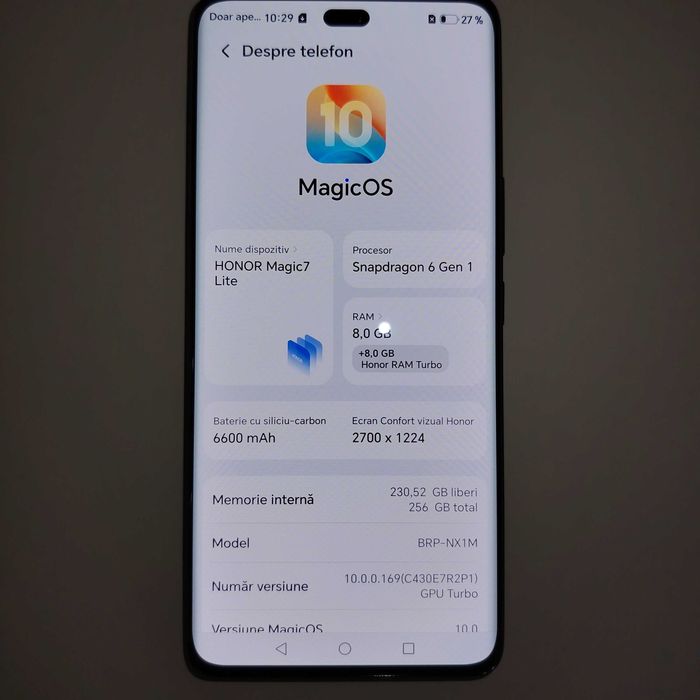 Telefon Honor Magic 7 Lite, 256GB
