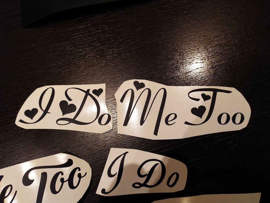Stickere" I do Me Too" decoratiuni pantofi miresa/ mire