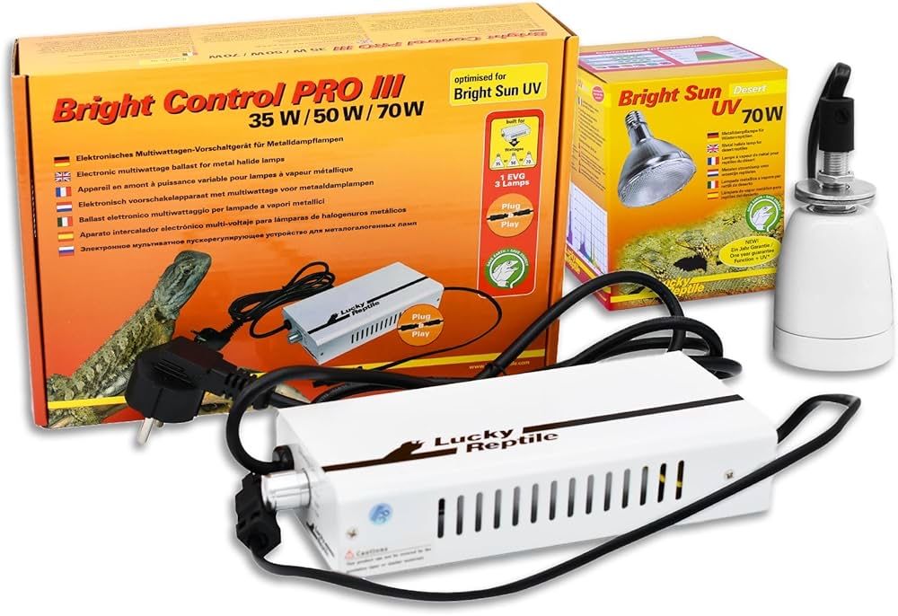 Set complet de lampă UV pentru deșert Lucky Reptile Bright