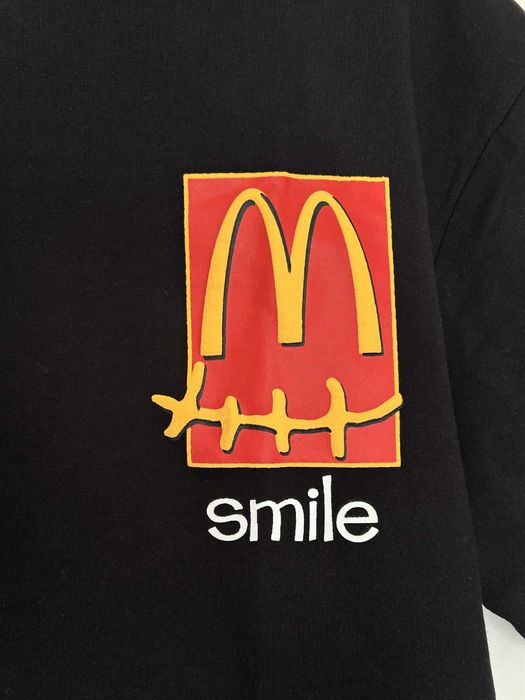 Cactus Jack черна тениска с принт „smile" на гърдите