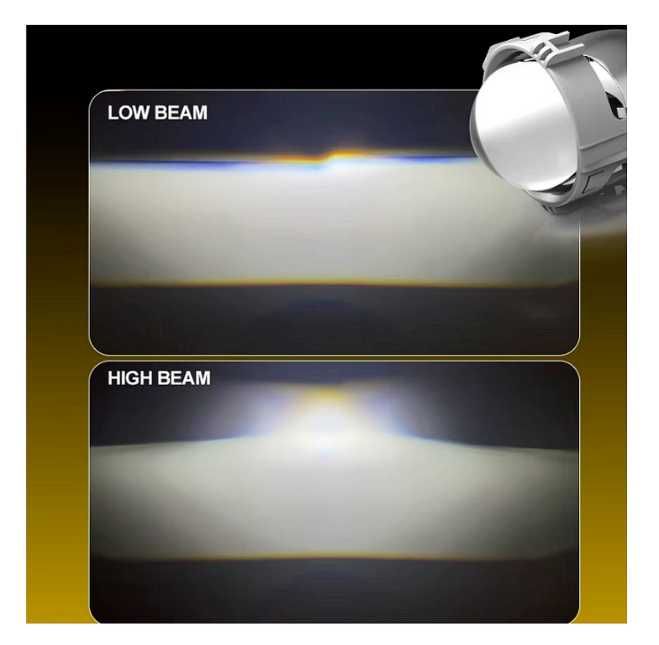 Bi-LED лупи за вграждане във фарове с къси и дълги светлини 2.5"инча 80W 7000lm 12V