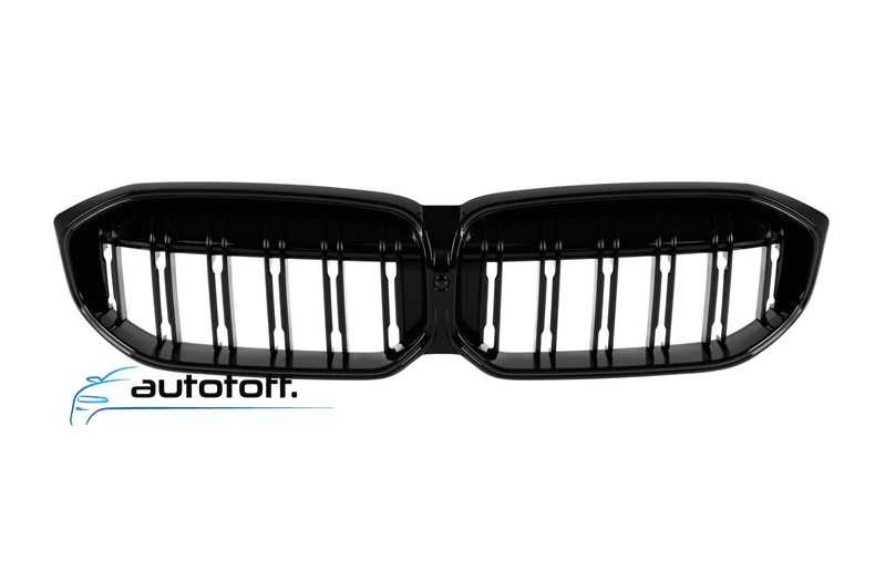 Grila dubla iluminata compatibila cu BMW G20 G21 Facelift (2023+) Negru lucios cu LED