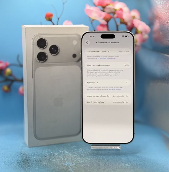 ГАРАНЦИОНЕН!!! Apple iPhone 17 Pro Max, 256GB, 5G, Silver