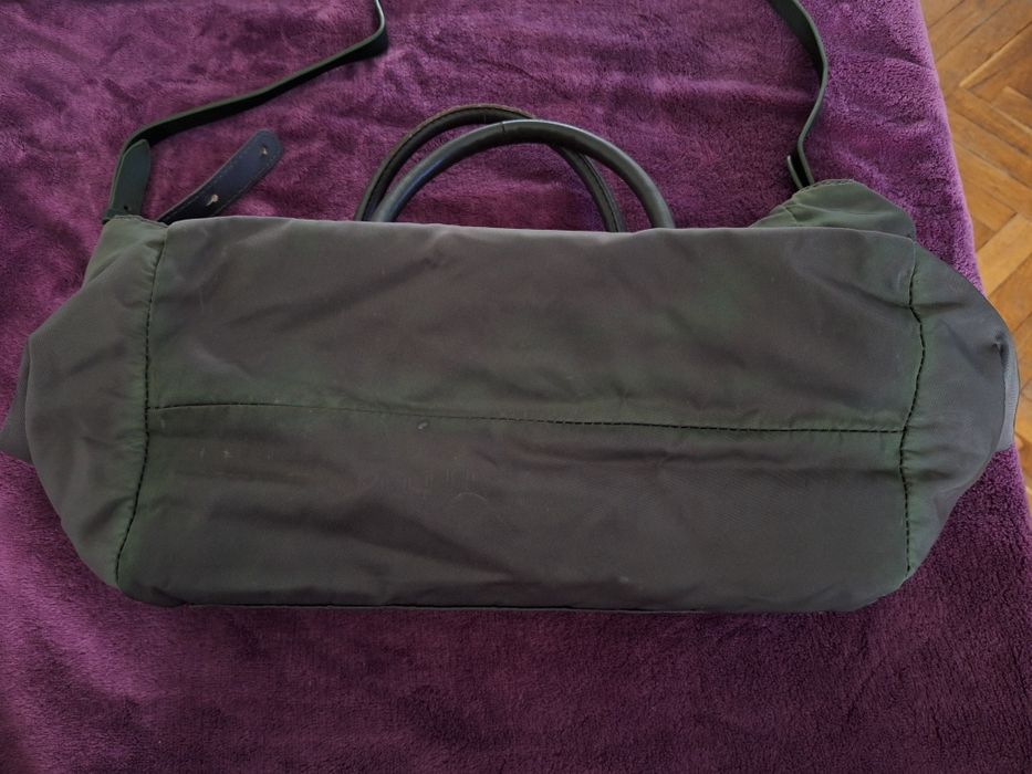 Marc by Marc Jacobs оригинална зелена чанта от плат и кожа