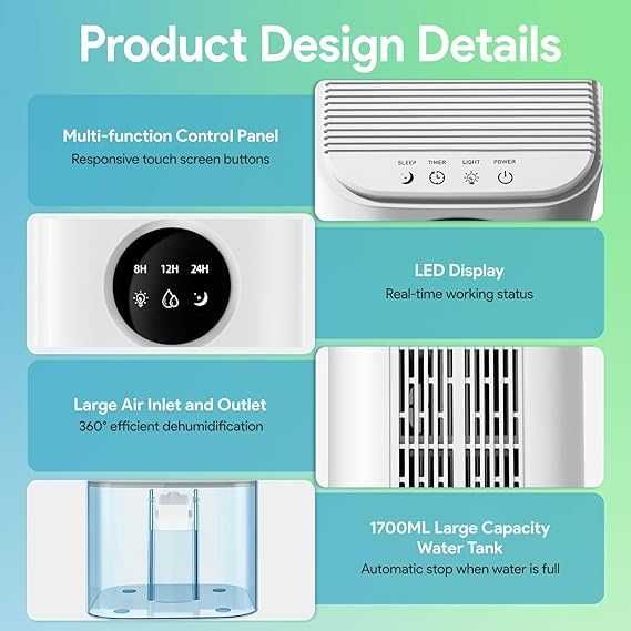 Безшумен влагоабсорбатор PKBOSS