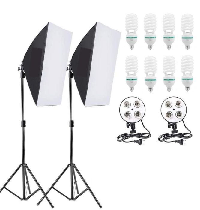 Softboxuri cu 4 becuri