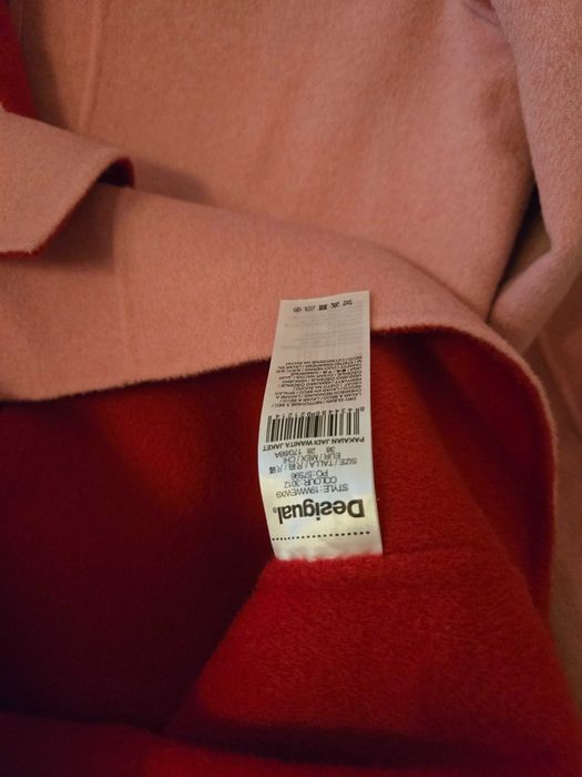 Ново Desigual палто вълна 38/М с етикет