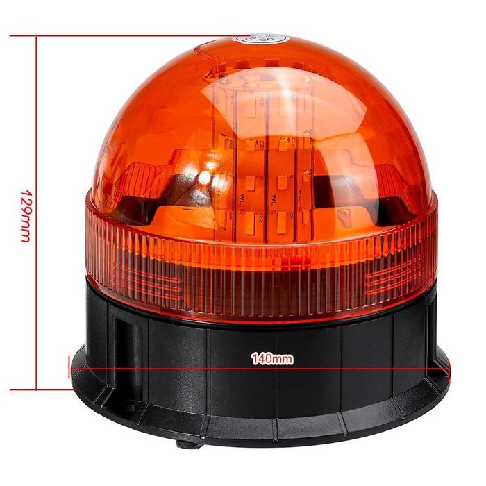 LED ЛЕД Аварийна/сигнална лампа Маяк буркан 12 / 24V - 60 Диода