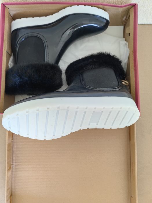 Cizme de ploaie din cauciuc imblanite