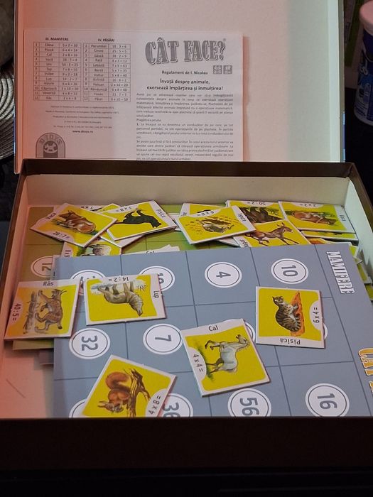 Joc de societate D-Toys matematica interactiva “Cat face?”
