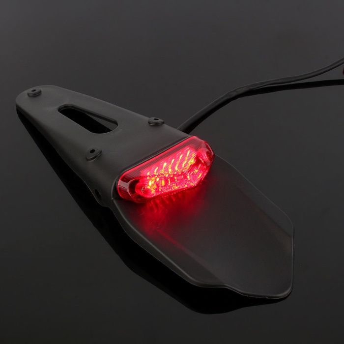 Codita Suport Numar Enduro Cross Atv Cu Stop Led Supermoto Aripa A168