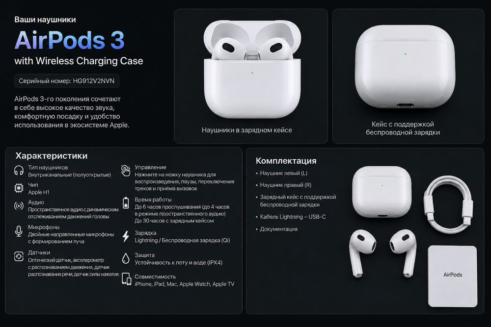 Наушники AirPods 3